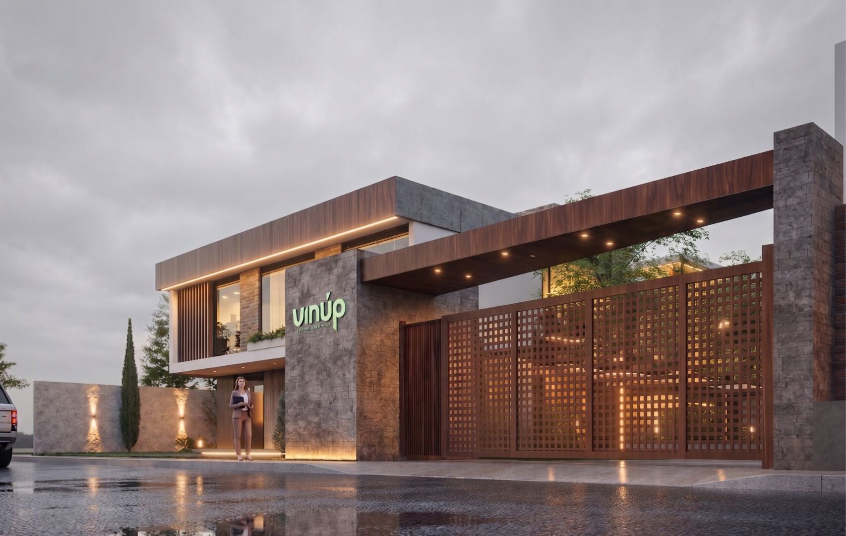 Fachada del Proyecto 8 Casas